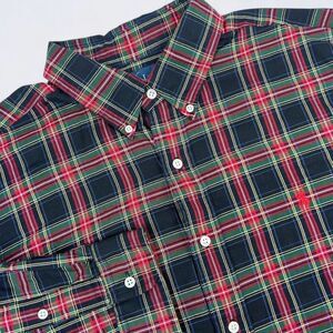 Ralph Lauren Shirt Men's XL Multi Tartan Plaid Button Down‎ Classic Fit Dad